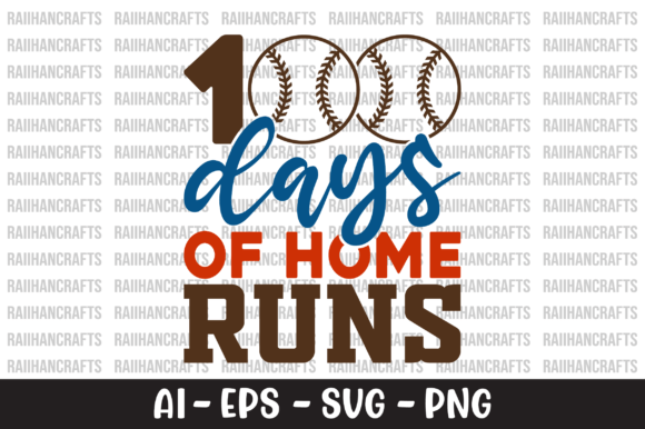 100 Days of Home Runs SVG: A Versatile Design for Creative Projects