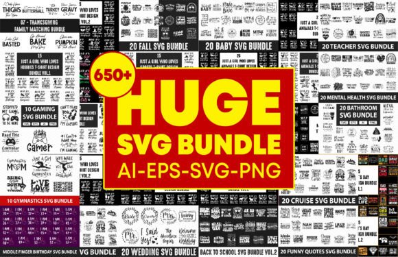 Huge Svg Bundle 658 Svg Designs