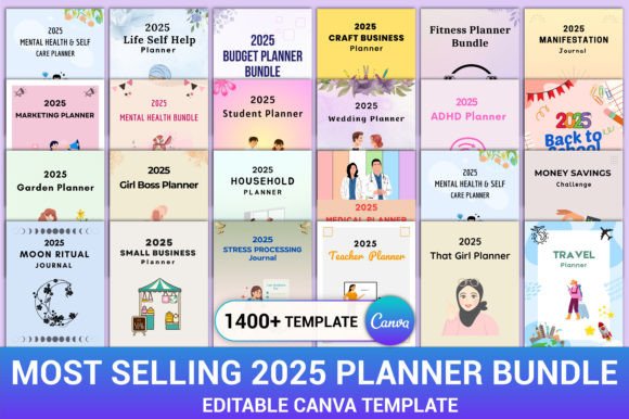 Most Selling 2025 Planner Bundle Kdp
