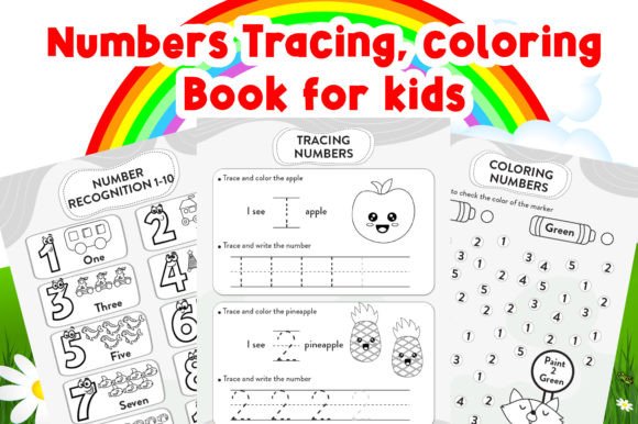 Numbers Tracing, Coloring Book for Kids: A Fun Way to Build Early Math Skills