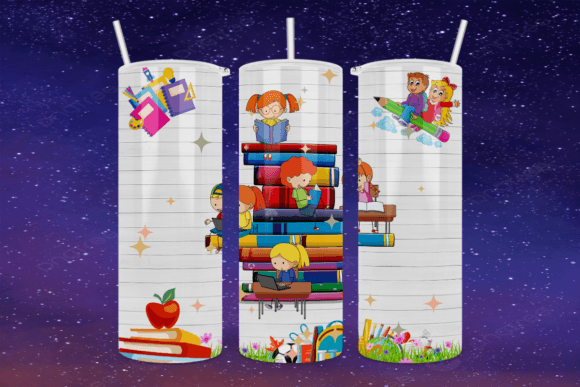 School Vibes, 20oz Skinny Tumbler