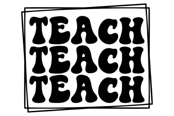 Teach Wavy Text Svg PNG: A Versatile Digital Asset for Creative Projects