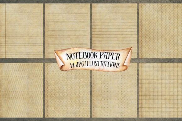 Vintage Notebook Digital Paper 8.5x11: A Timeless Resource for Creative Projects