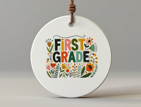 Whimsical First Grade Png: A Delightful Back-to-School Design